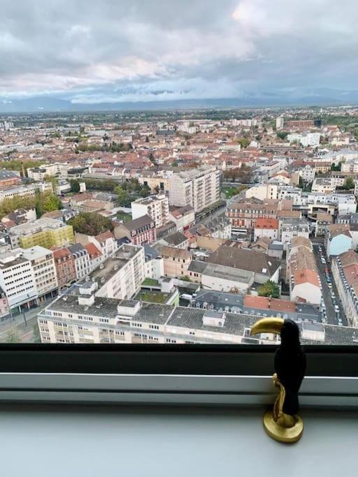 Grand Appartement 2 Chambres 5 Pers Max, Vue Panoramique Avec Parking Mulhouse Ngoại thất bức ảnh