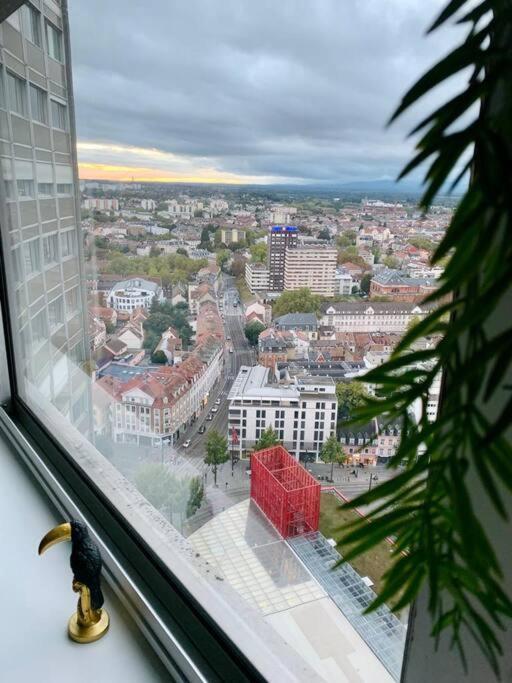Grand Appartement 2 Chambres 5 Pers Max, Vue Panoramique Avec Parking Mulhouse Ngoại thất bức ảnh